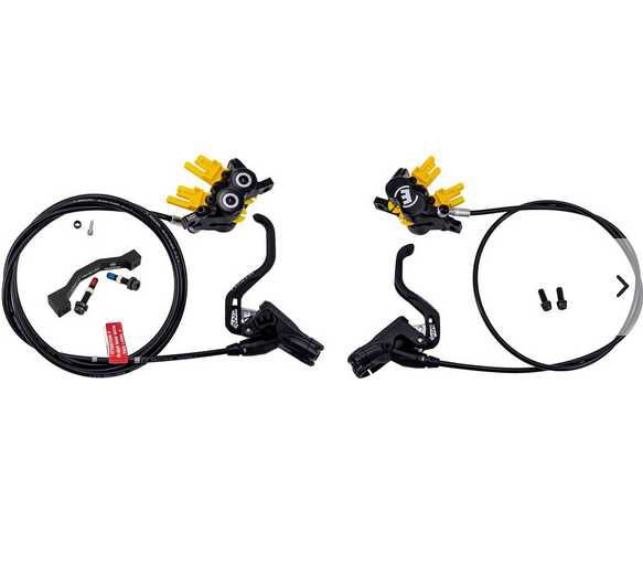 MTB / Fahrrad Scheibenbremsen Set Magura MT5 HC 1 Finger 4 Kolben 1000/2000mm 99,99€ statt 179,99€