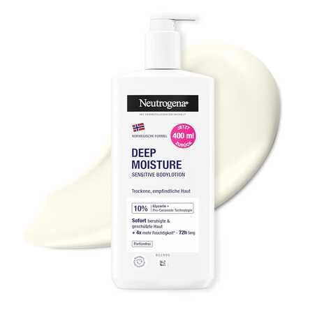 (Prime Sparabo) Neutrogena Deep Moisture Sensitive Bodylotion (400 ml) 3,14€ statt 3,49€ (Prime Sparabo) Neutrogena Deep Moisture Sensitive Bodylotion (400 ml) 3,14€ statt 3,49€