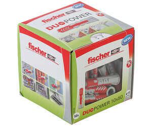fischer DuoPower 8 x 65, Universaldübel, leistungsstarker 2 Komponenten Dübel, Kunststoffdübel für 6,80€ PVG 10,55€