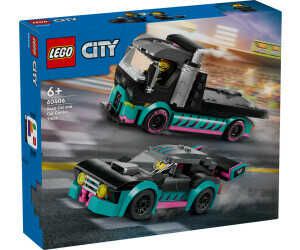 LEGO City Autotransporter mit Rennwagen, LKW Spielzeug mit Verstellbarer Laderampe für 16,80€ PVG 21,11€