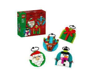 LEGO Verschiedene Christbaumanhänger   4 Tannenbaum Dekorationen inkl. Weihnachtsmann für 9,09€ PVG 14,04€