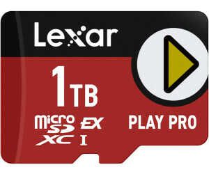 Lexar Play PRO MicroSDXC Express Karte 1TB, bis zu 900MB/s Lesen, 600MB/s Schreiben für 199,99€ PVG 264,98€
