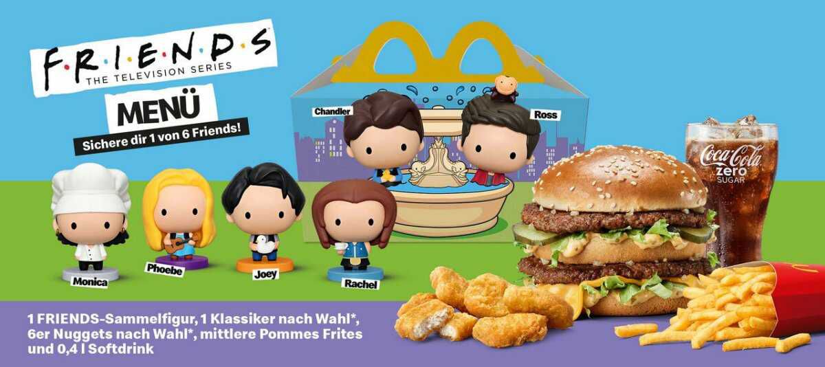 FRIENDS Menü bei McDonald’s: Gratis Sammelfigur zu jedem Menü