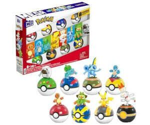 MEGA Pokémon Trainerteam   Pikachu, Bisasam, Glumanda, Schiggy, Hopplo, Chimpep, Memmeon  Für 29,99€ PVG 55,00€ 