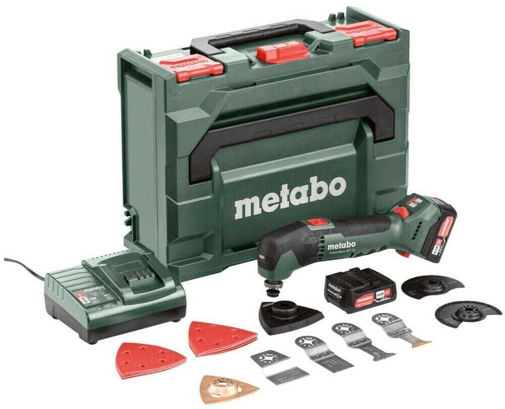 Metabo PowerMaxx MT 12 Multitool mit 12 V LiPOWER Akku (2 x 2 Ah)