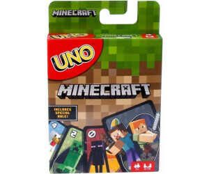 Mattel Games UNO Minecraft Edition   Kartenspiel mit Charakteren aus Minecraft für 6,99€ PVG 9,22€