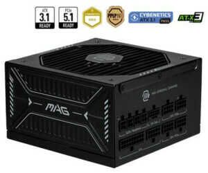 MSI MAG A850GLS PCIE5 Netzteil, 850W, 80 Plus Gold, ATX 3.1, PCIe 5.1 GPU Support für 104,99€ PVG 118,99€ MSI MAG A850GLS PCIE5 Netzteil, 850W, 80 Plus Gold, ATX 3.1, PCIe 5.1 GPU Support für 104,99€ PVG 118,99€