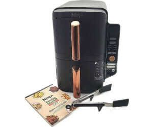 Ninja Double Stack XL Heißluftfritteuse, 2 vertikale Schubladen, 4 Kochstufen, 2 Einschübe für 159,99€ PVG 194,80€ Ninja Double Stack XL Heißluftfritteuse, 2 vertikale Schubladen, 4 Kochstufen, 2 Einschübe für 159,99€ PVG 194,80€