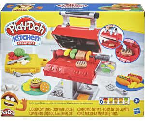 Play Doh Kitchen Creations Grillstation Spielset für Kinder ab 3 Jahren mit 6 Farben und 7 Zubehörteilen, Mehrfarbig. für  18,69€ PVG 23,89€