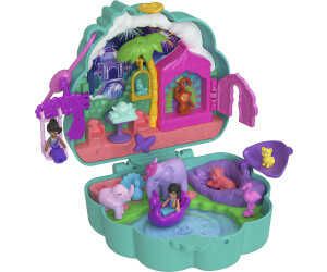 Polly Pocket Puppen und Spielset, Peacock Garden Schatulle, Reisespielzeug mit 2 kleinen Puppen für 8,99€ PVG 14,95€