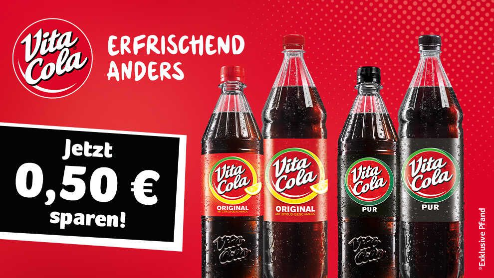 0,50€ Cashback Vita Cola Original & Pur 0,50€ Cashback Vita Cola Original & Pur