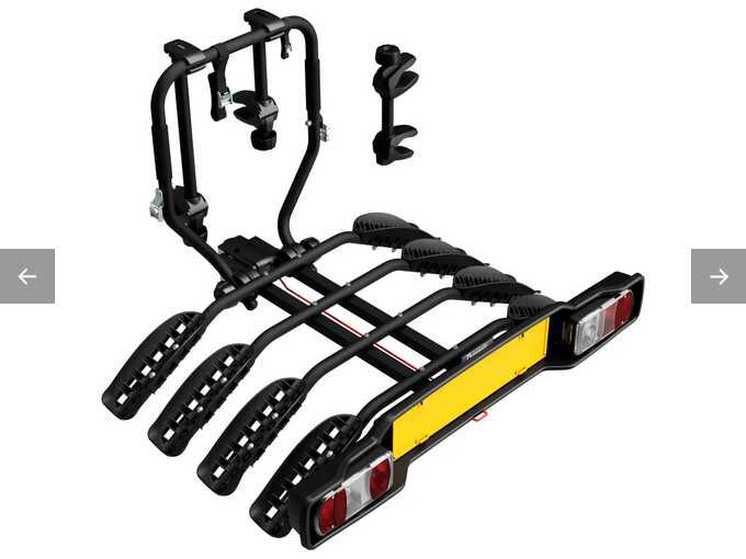 Träger SIENA für Anhängerkupplung für 4 Fahrräder 230,49€ statt 301,71€