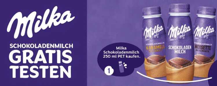 Milka Schokoladenmilch gratis testen dank Geld zurück Aktion