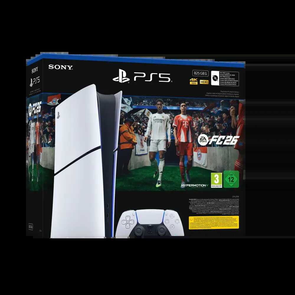 PlayStation 5 Digital Edition (825 GB) + EA Sports FC 26 Bundle 377€ statt 419,99€ PlayStation 5 Digital Edition (825 GB) + EA Sports FC 26 Bundle 377€ statt 419,99€