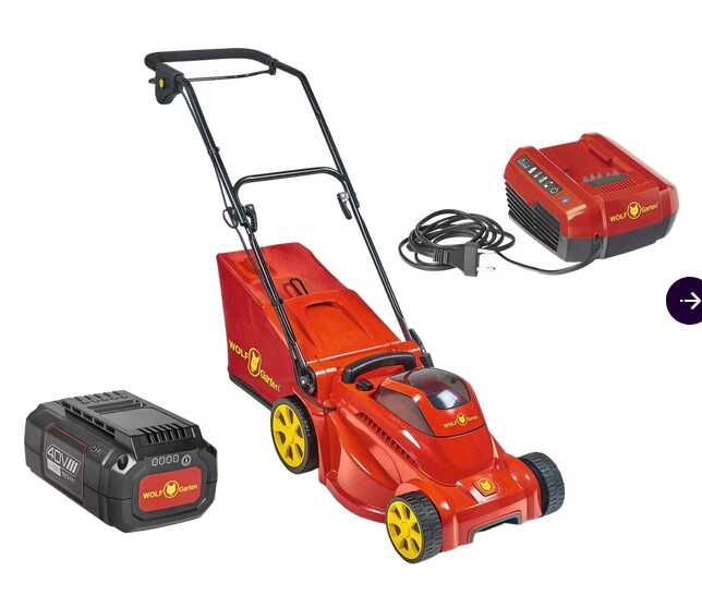 Wolf Garten Akku Rasenmäher LYCOS 40/340 M (Mit 5 Ah Akku und Ladegerät) 138,90€ statt 187,88€