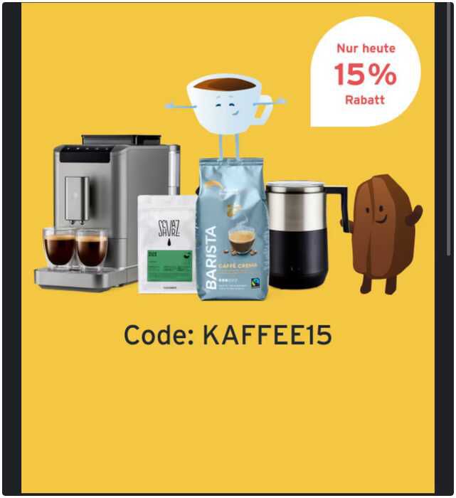 [Tchibo] 15% Rabatt auf gesamtes Kaffeesortiment