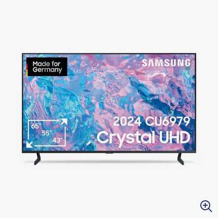 Samsung CU6979 138cm / 55 4K Crystal UHD Smart TV 417,90€ statt  464,09€
