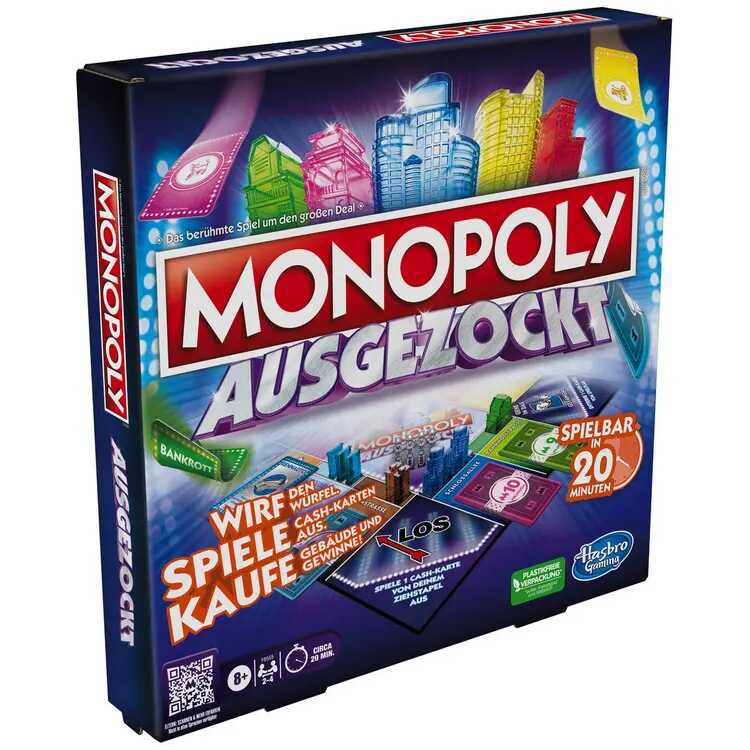 Hasbro Monopoly Ausgezockt 8€ statt 13,57€ Hasbro Monopoly Ausgezockt 8€ statt 13,57€