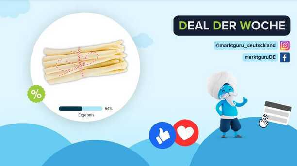 Marktguru: Frischer weißer Spargel € 0,50 Cashback