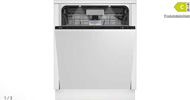 Beko BG640EXVIXL (vollintegriert, 60 cm, 16 Maßgedecke, Besteckschublade, 8 Programme) 388,95€ statt  519€