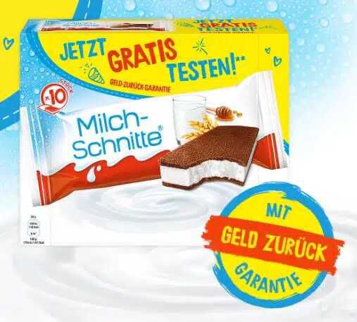 kinder Milch Schnitte gratis testen