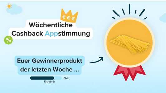 Spaghetti € 0,60 Cashback