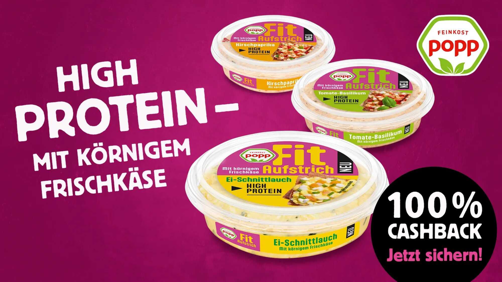 Popp Fit Aufstriche High Protein