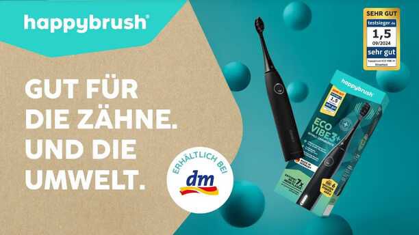 happybrush Eco Vibe 3+ Schallzahnbürste 10,00€  Cashback