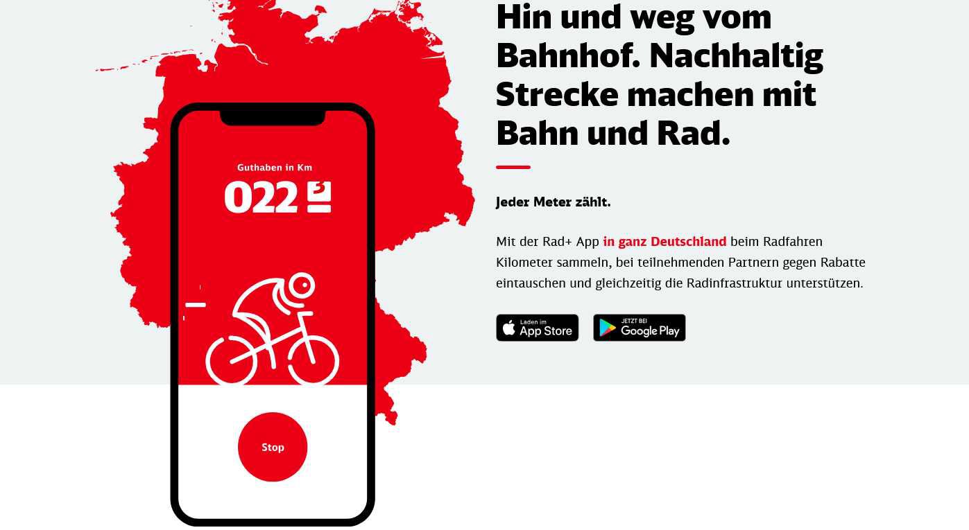 DB Rad+ App: Radfahren und Prämien sammeln – ab sofort bundesweit verfügbar