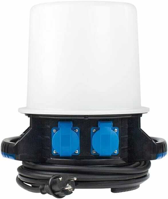 as–Schwabe 360° LED Rundumleuchte mit 2 Schutzkontaktsteckdosen   für 59,99€ PVG 149,99€ 