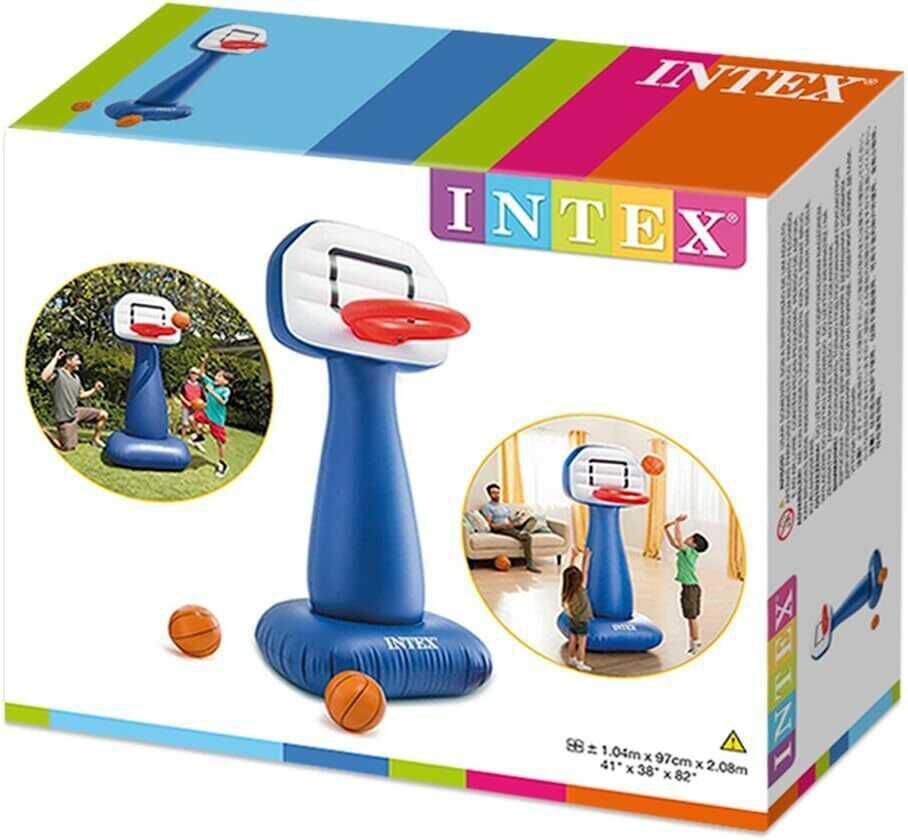 INTEX Basketballkorb Kinder aufblasbar Basketballständer innen außen Spielset NP für 19,99€ PVG 32,90€