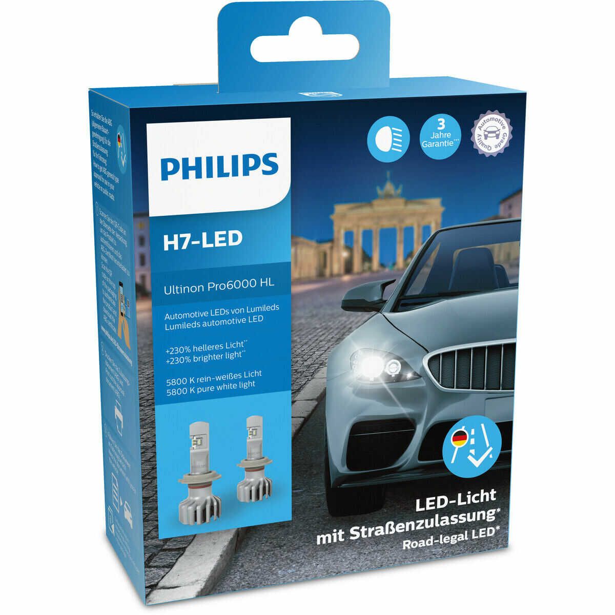 2 x PHILIPS H7 LED Autolampe Ultinon Pro6000 11972 Glühlampen für 79,99€ statt 88,05€