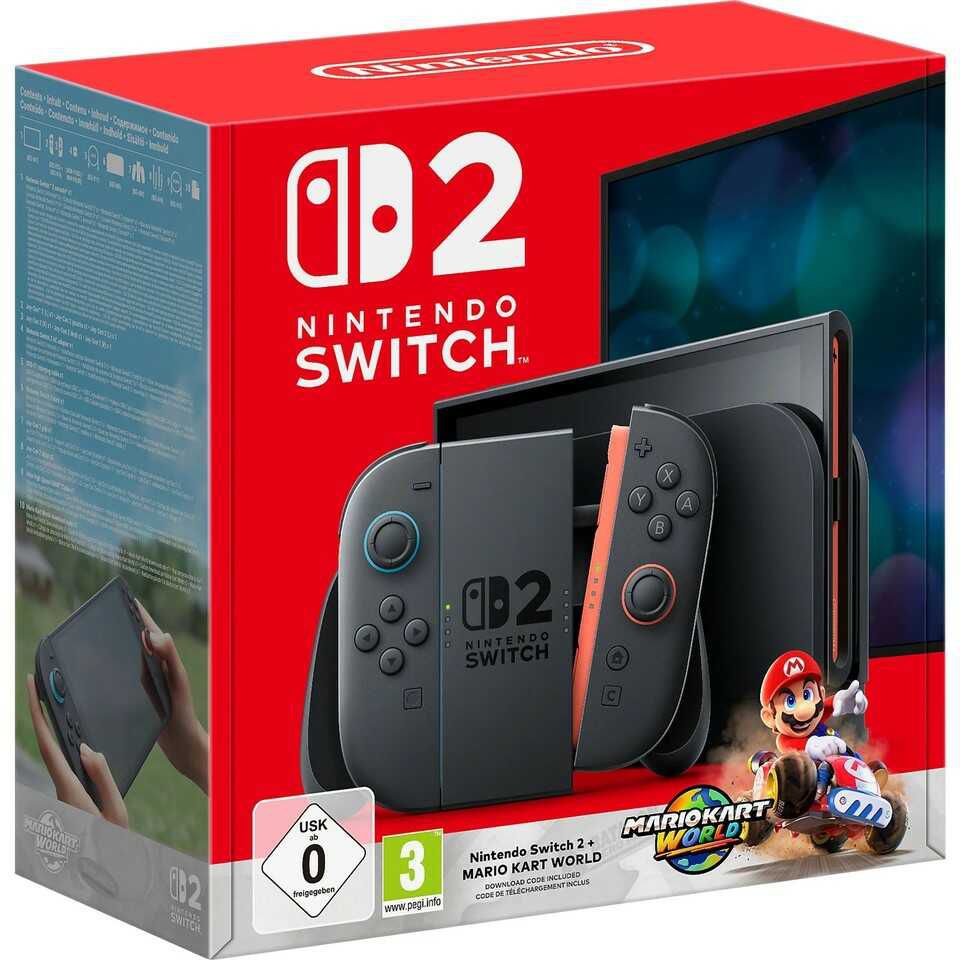 Nintendo Switch 2 mit Mario Kart. 469€ statt 495€