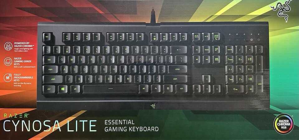 Razer Cynosa Lite schwarz RGB Gaming Tastatur 28,90€ statt  34,99€