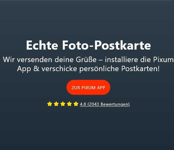 Kostenlose Foto Postkarte mit Pixum versenden!