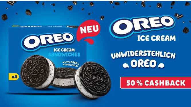 Oreo Ice Cream Sandwich 50 % Cashback