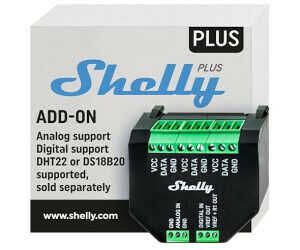 Shelly Plus Add On   Add On für Shelly Plus & Gen3 Geräte, Schnittstelle für Temperatur für 10,25€ PVG 15,32€