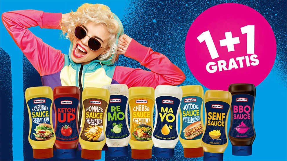 100% Cashback HOMANN Besties & Snacksaucen