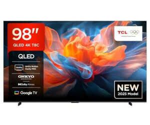 TCL 98T8C 98 Zoll QLED 4K HDR Ultra HD Fernseher, Smart TV mithilfe von Google TV für 1.499€ PVG 1.899€ TCL 98T8C 98 Zoll QLED 4K HDR Ultra HD Fernseher, Smart TV mithilfe von Google TV für 1.499€ PVG 1.899€