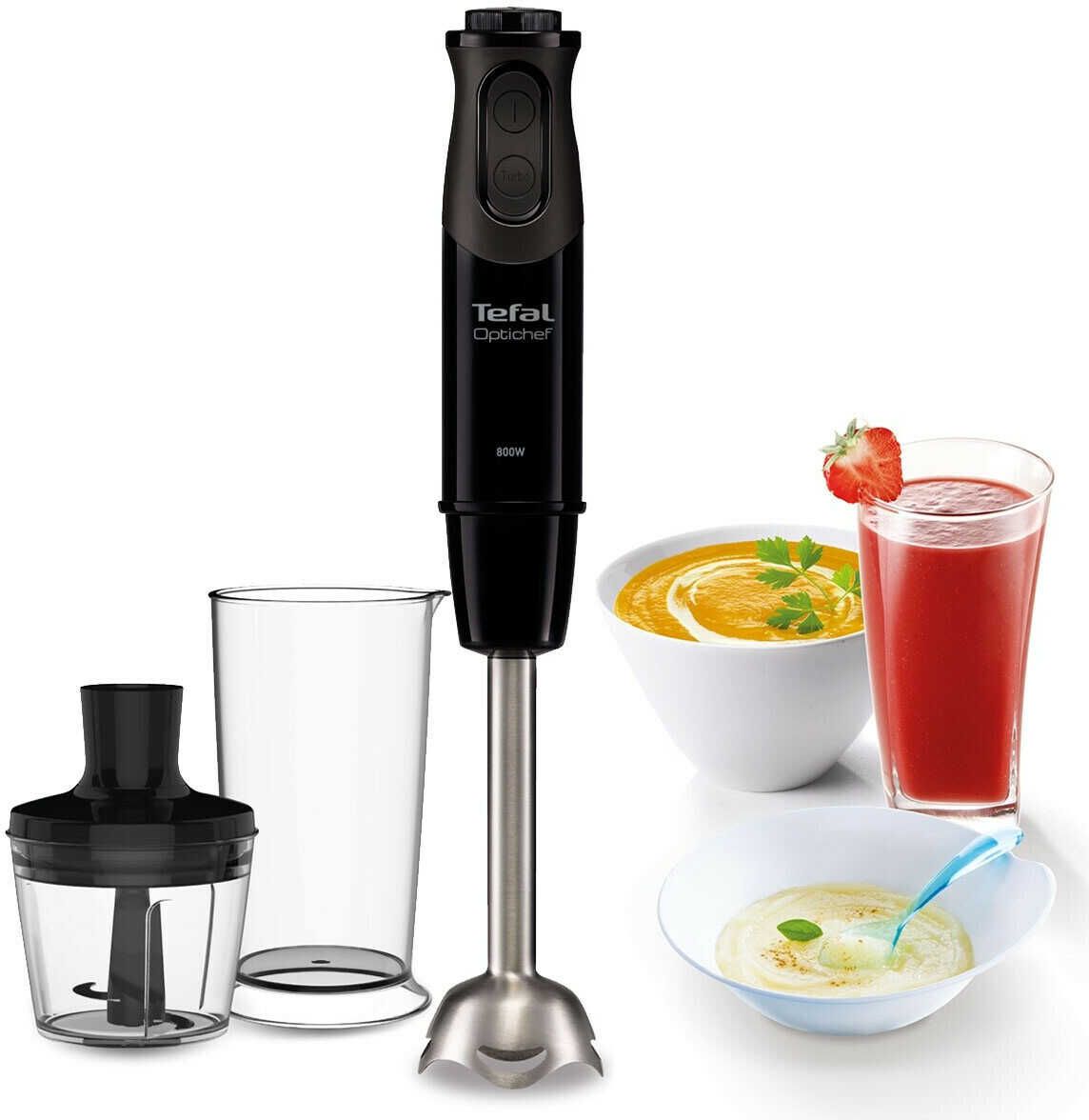 Tefal Optichef HB641838 Stabmixer mit Zerkleinerer