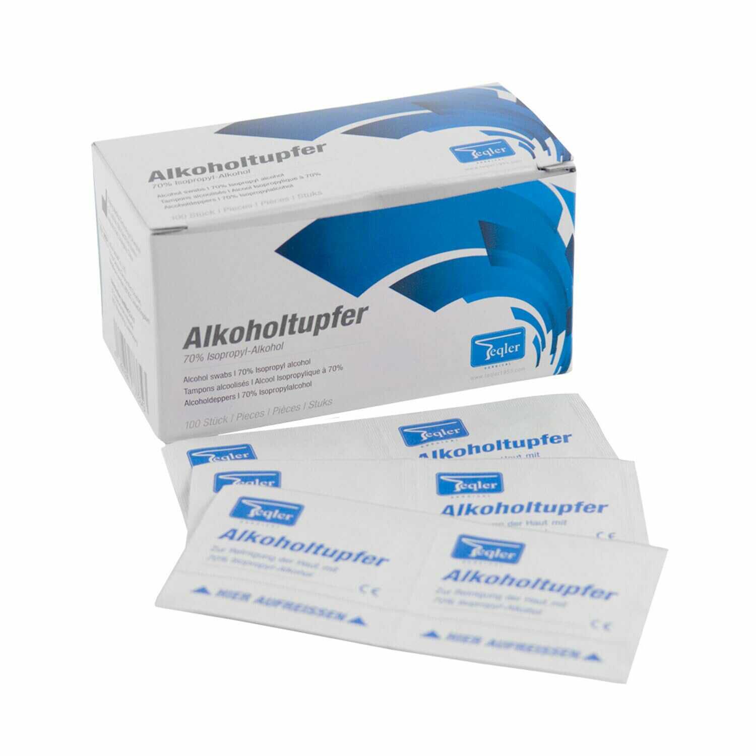 Preisfehler? Teqler T 431101 Alkoholtupfer (100 er Pack) für 1,65 statt 5,50 Euro