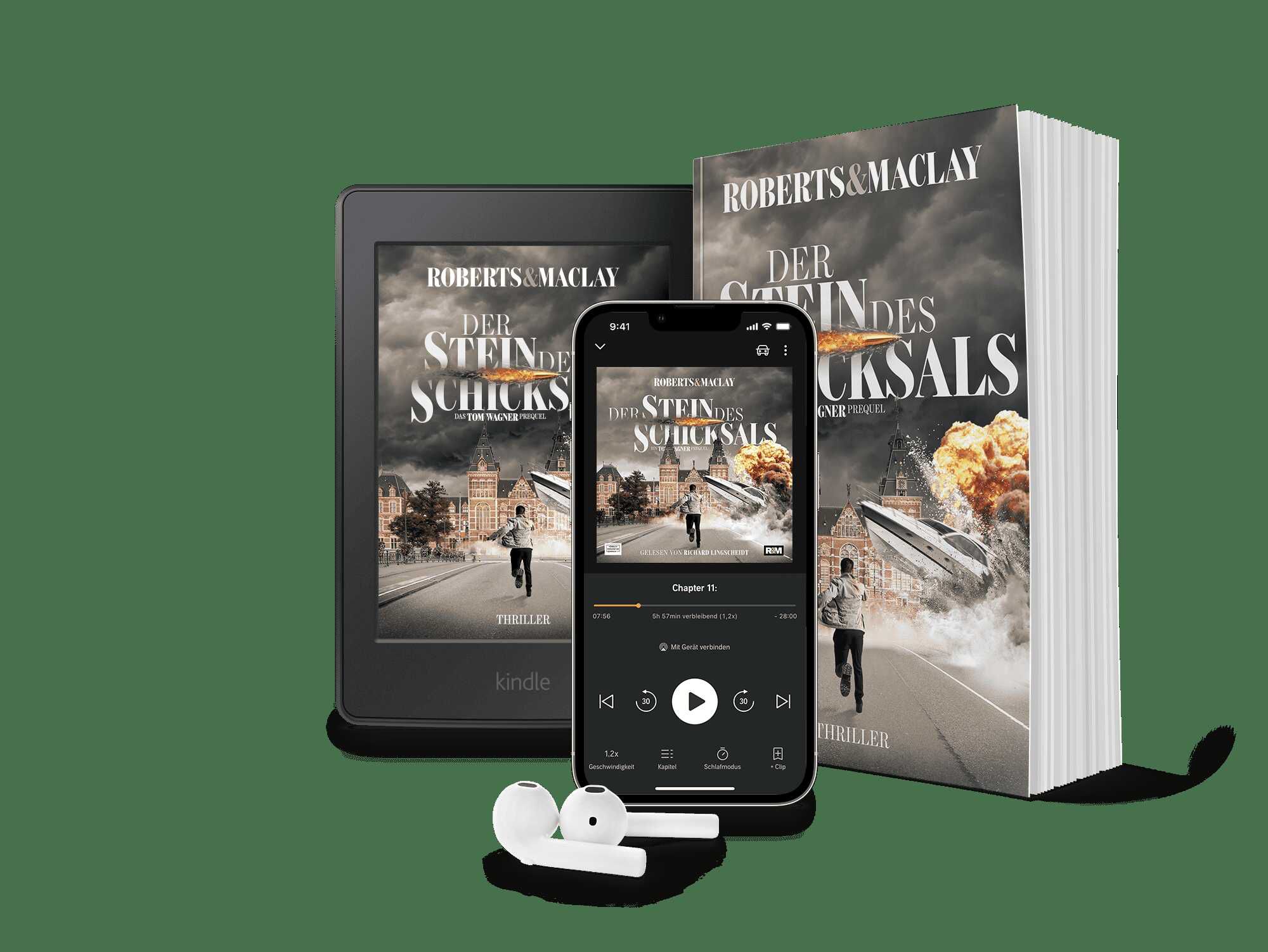 Thriller Der Stein des Schicksals   Kostenloses Hörbuch & ebook