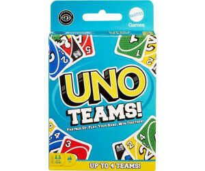Mattel Games UNO Teams Kartenspiele für Kinder, Erwachsene und Familienabende für 6,99€ PVG 9,89€