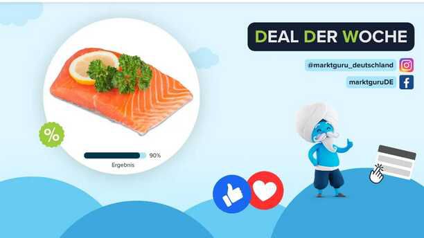 Lachsfilet € 0,60 Cashback