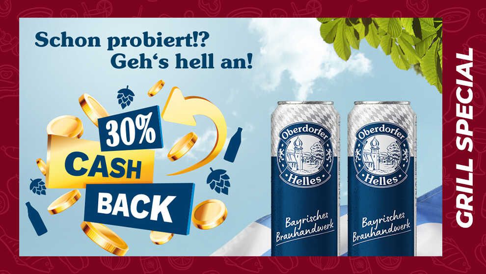 30% Cashback Oberdorfer Helles Dosen