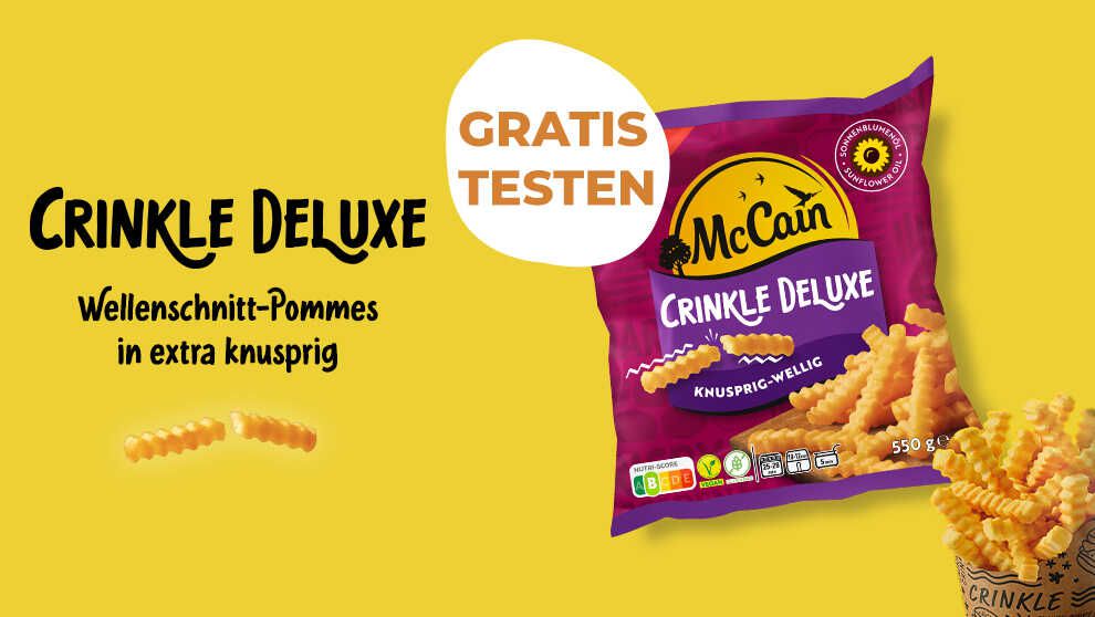 100% Cashback McCain Crinkle Deluxe