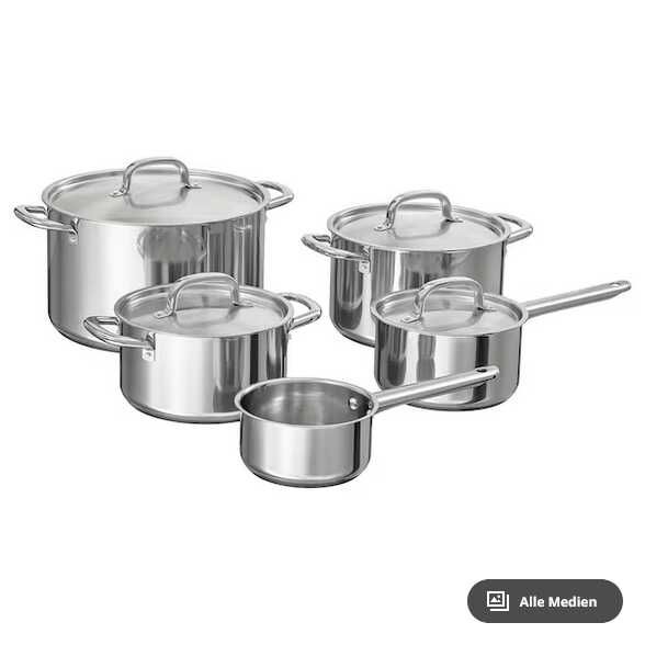 Ikea Family / Marktabholung) Kochgeschirr 9 tlg.  15 Jahre Garantie 54,99€ statt  64,99€