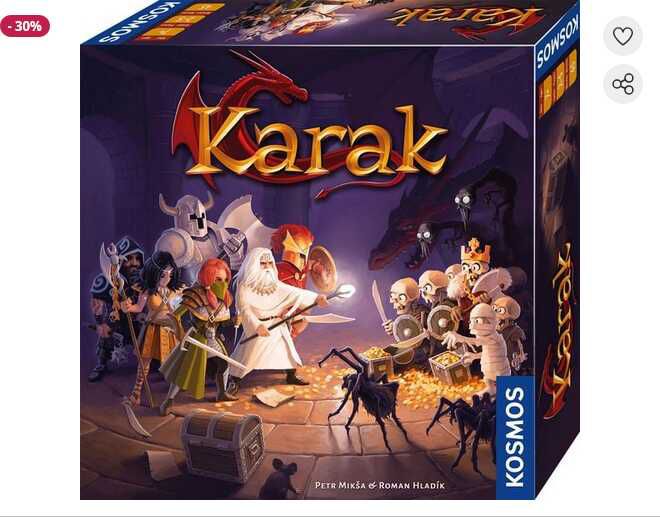Karak (Brettspiel für und mit Kindern ab 7 Jahren) 18,89€ statt 25,55€ Karak (Brettspiel für und mit Kindern ab 7 Jahren) 18,89€ statt 25,55€