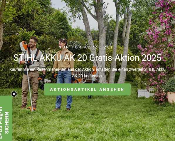 Stihl Akku AK 20 Gratis Aktion 2025!