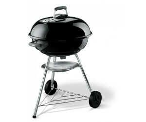 Weber Compact Kettle Holzkohlegrill, Ø 47cm Grillfäche, BBQ Grill mit porzellanemaillierten Deckel & Kessel für 75,24€ PVG 129,00€ 
